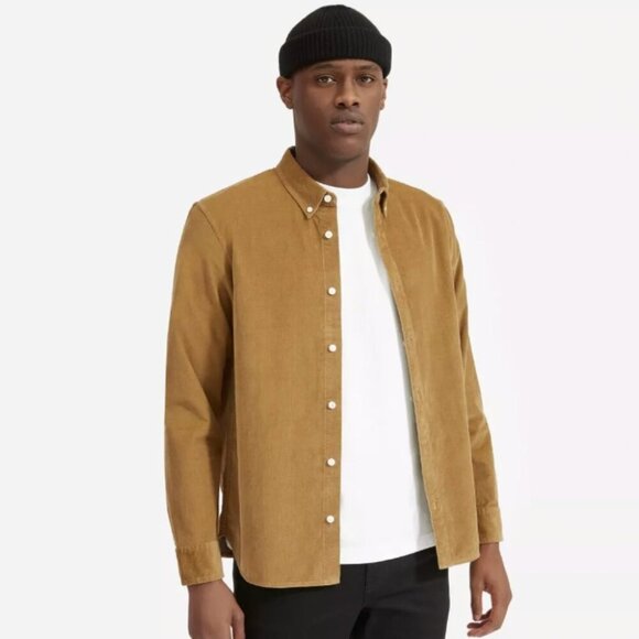 Everlane Other - Everlane Tan Corduroy Brown Button-Up Collared Shirt